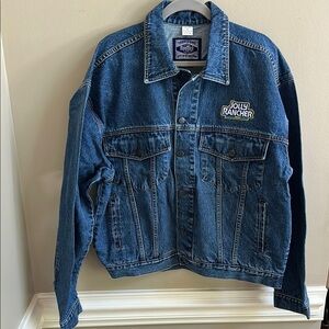 Hard Rock Cafe Vintage 90s Denim Jacket Jolly Ranchers Hershey NEW Size XL